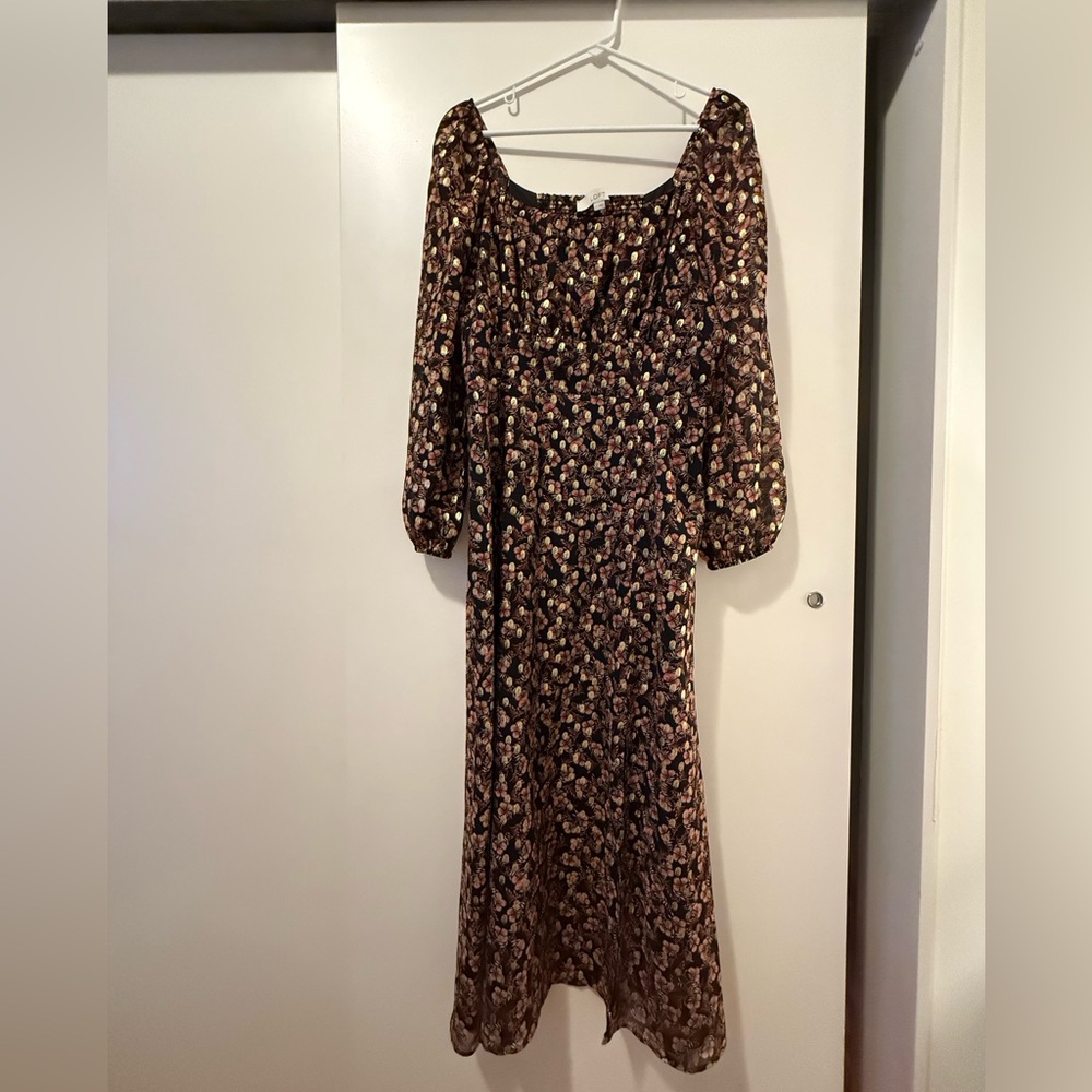 Loft shimmery midi dress